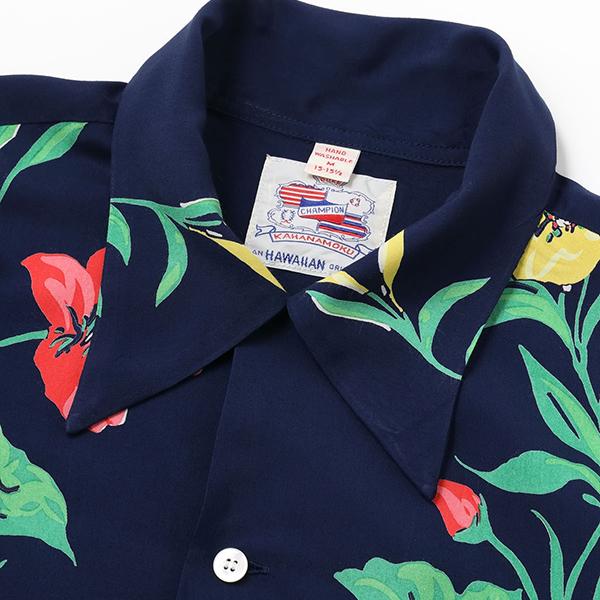 DUKE KAHANAMOKU デューク・カハナモク アロハシャツ DK29637 ORCHID
