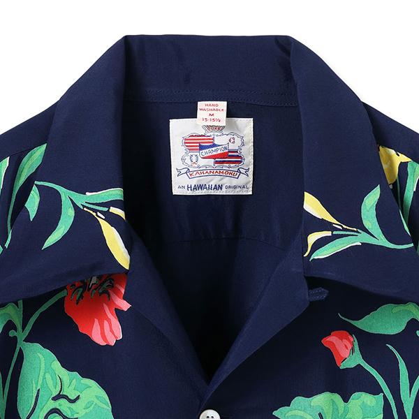 DUKE KAHANAMOKU デューク・カハナモク アロハシャツ DK29637 ORCHID