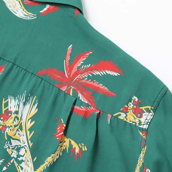 デューク・カハナモク DUKE KAHANAMOKU アロハシャツ DK39239 スペシャルエディション DERBY ハワイアンシャツ 半袖 レーヨン サンサーフ 東洋 メンズ 日本製 | DUKE KAHANAMOKU | 14