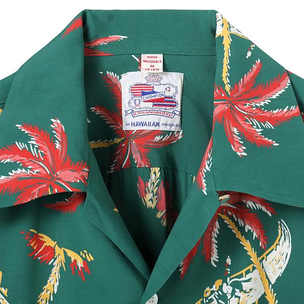 デュークカハナモク アロハシャツ レーヨン ドット柄 Ｌ DUKE KAHANAMOKU デューク・カハナモク アロハシャツ DK39239