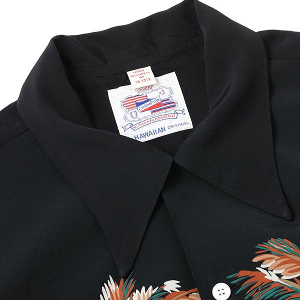 デューク・カハナモク DUKE KAHANAMOKU アロハシャツ DK39448 スペシャルエディション 半袖 パームツリー ヴィンテージ レーヨン サンサーフ 東洋 メンズ | DUKE KAHANAMOKU | 10