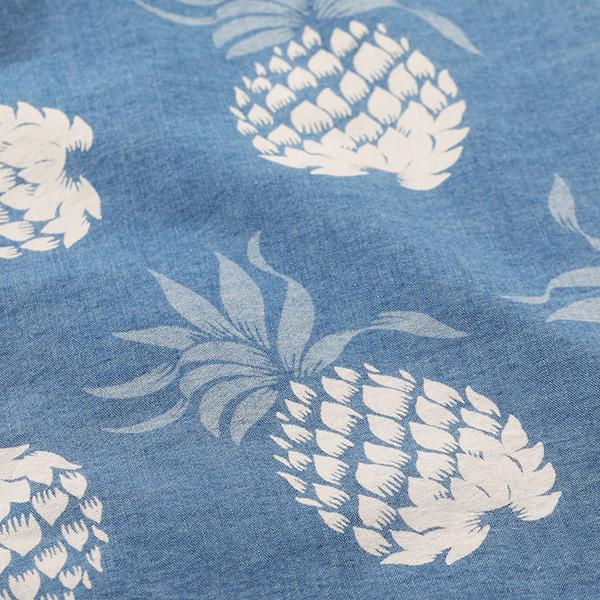 デュークカハナモク DUKE KAHANAMOKU アロハシャツ DK39641 半袖 コットン インディゴ DUKE'S PINEAPPLE パイナップル サンサーフ アメカジ メンズ 東洋 | DUKE KAHANAMOKU | 06