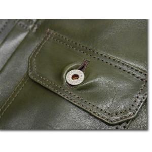 美品 Y'2LEATHER ワイツーレザー Gジャン EB-140 オリーブL Y'2 LEATHER ワイツーレザー Gジャン EB-140 ECO HORSE 1st Type