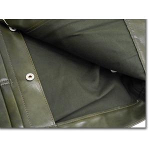Y'2 LEATHER ワイツーレザー Gジャン EB-140 ECO HORSE 1st Type エコホース オリーブ ホースハイド レザージャケット 馬革 アメカジ バイカー 日本製の画像