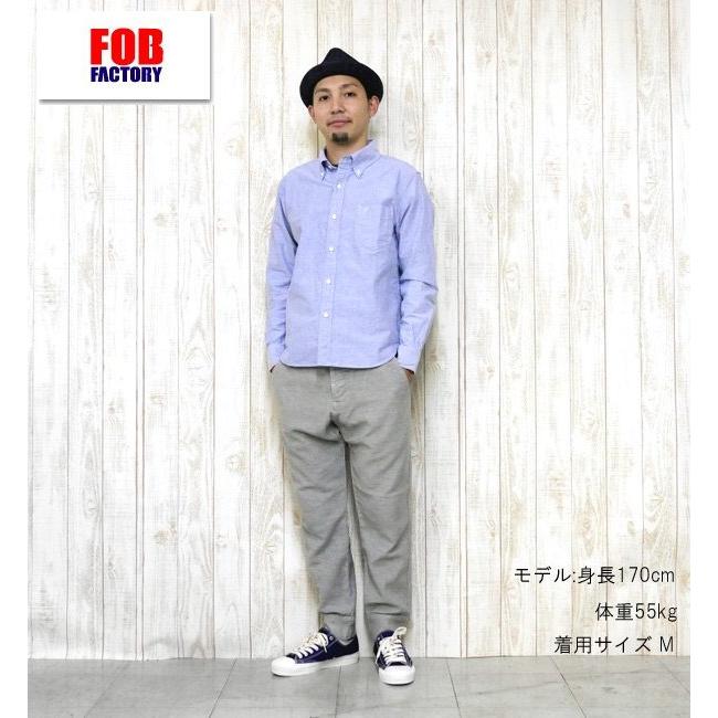 FOB FACTORY エフオービーファクトリー RELAX SWEAT PANTS F0520 リラックス スウェット パンツ ボトム テーパード デニム インディゴ ジッパーフライ アメカジ | FOB FACTORY | 05
