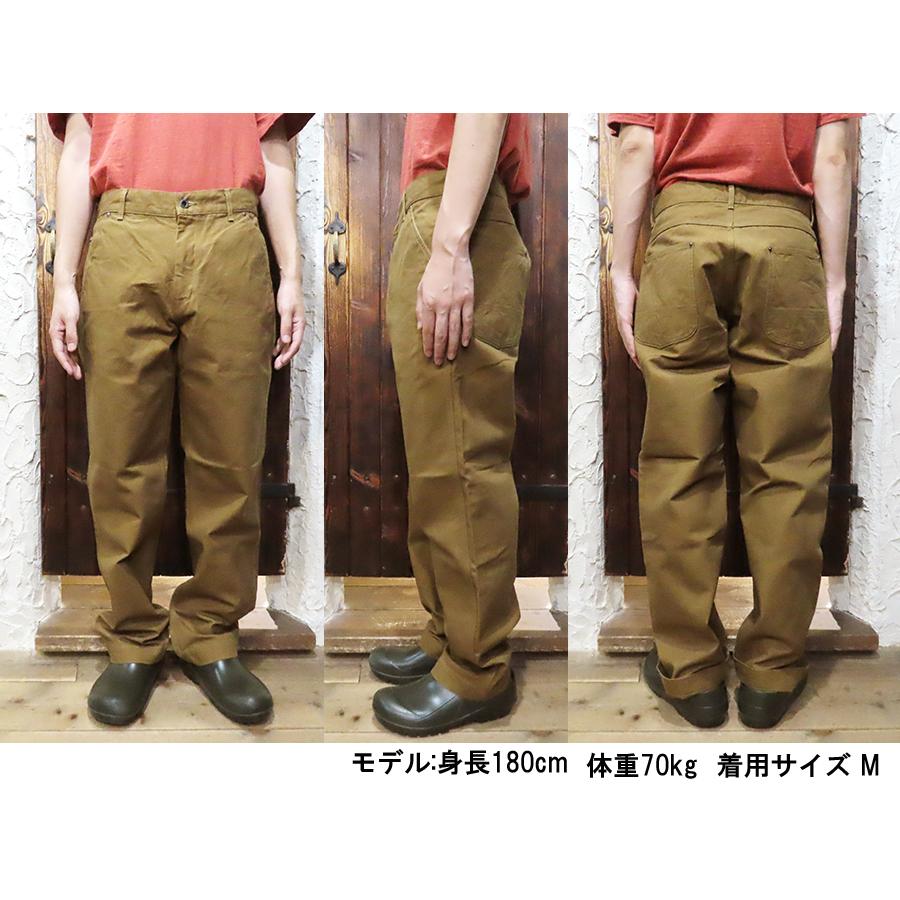 最終値下げ　FOB FACTORY ブラウン ワークパンツ　F0530 FOBファクトリー [F0530] コットンダック ワークパンツ COTTON