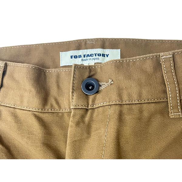 FOB FACTORY エフオービーファクトリー ワークパンツ F0530 COTTON DUCK WORK PANTS ボトムス ペインターパンツ ブラウン カーキ アメカジ カジュアル メンズ | FOB FACTORY | 04