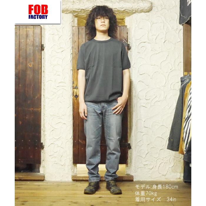 FOB ファクトリー FACTORY ジーンズ F160 セルヴィッチデニム 加工 ユーズド 66 テーパード パンツ ボトム インディゴ 国産 アメカジ メンズ 2023年 春夏 新作 | FOB FACTORY | 03