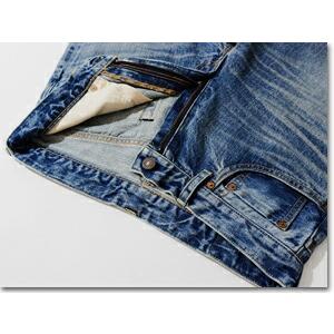 FOB ファクトリー FACTORY ジーンズ F160 セルヴィッチデニム 加工 ユーズド 66 テーパード パンツ ボトム インディゴ 国産 アメカジ メンズ 2023年 春夏 新作 | FOB FACTORY | 08