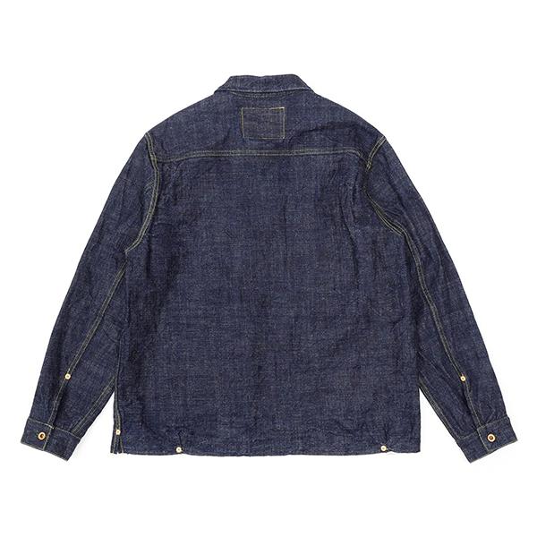 FOB FACTORY FOBファクトリー F2384 デニム プルオーバー ジャケット ジージャン ヘビーオンス 14oz インディゴ ヴィンテージ アメカジ メンズ | FOB FACTORY | 06