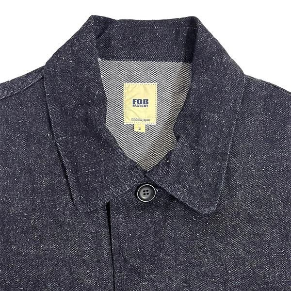 FOB FACTORY FOB ファクトリー デニムジャケット F2471 DENIM FIELD JACKET カバーオール インディゴ アメカジ メンズ 正規品 | FOB FACTORY | 04