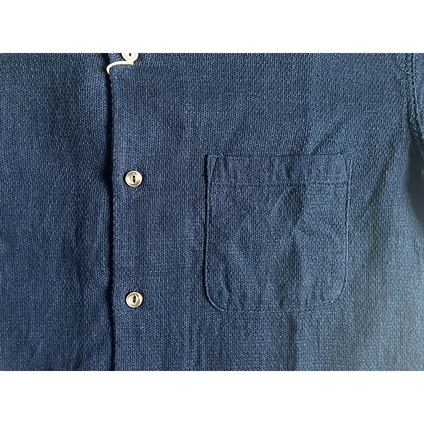 FOB FACTORY オープンカラーシャツ F3508 ID HOLIDAY SHIRT インディゴ コットン 半袖 開襟 パナマダブルガーゼ 大きめ シンプル アメカジ 2025年 春夏 新作 | FOB FACTORY | 06
