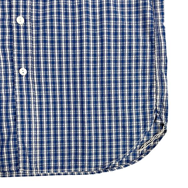 FOB FACTORY FOBファクトリー F3516 INDIGO CHECK WORK SHIRT チェックシャツ インディゴ 長袖 薄手 アメカジ | FOB FACTORY | 06
