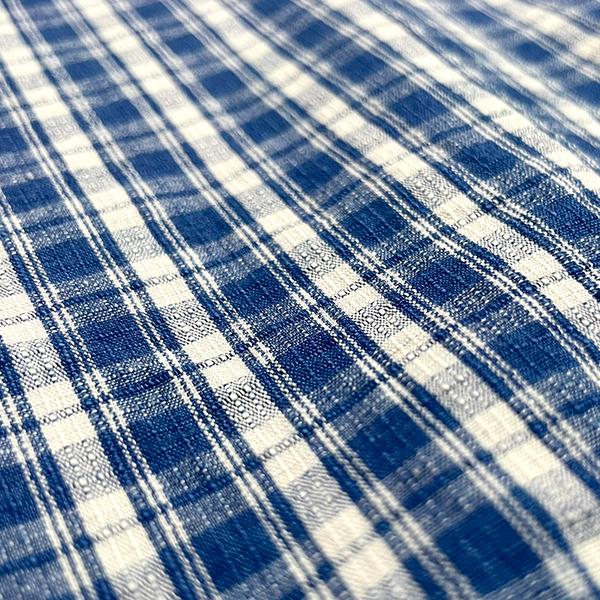 FOB FACTORY FOBファクトリー F3516 INDIGO CHECK WORK SHIRT チェックシャツ インディゴ 長袖 薄手 アメカジ | FOB FACTORY | 09