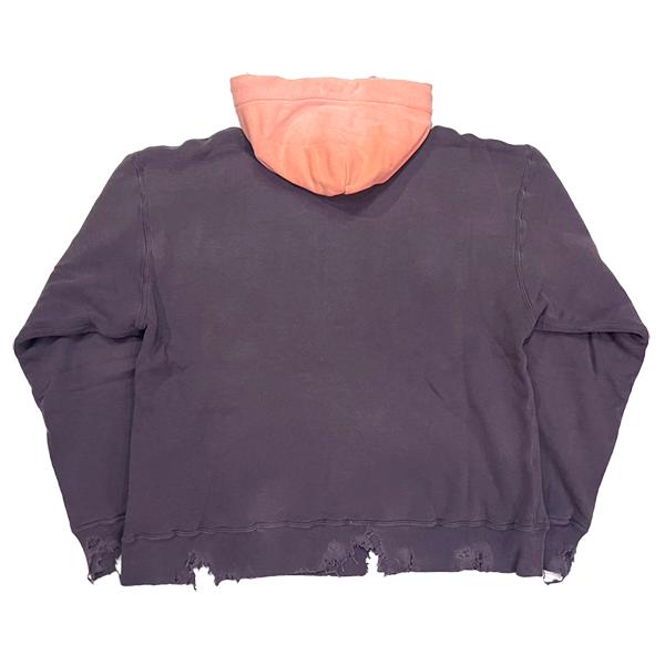 FULLCOUNT フルカウント ダメージ 加工 スウェット パーカー デニム FULLCOUNT フルカウント ダメージ 加工 スウェット パーカー