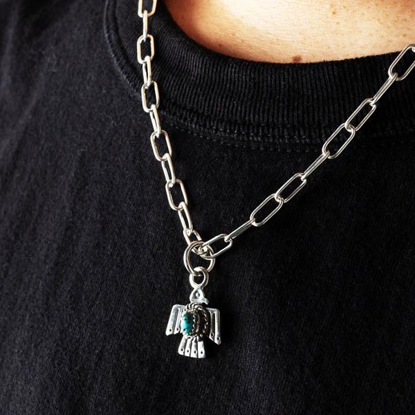 本日迄の出品。フラットヘッドシルバーネックレスセット（バンダナ付き