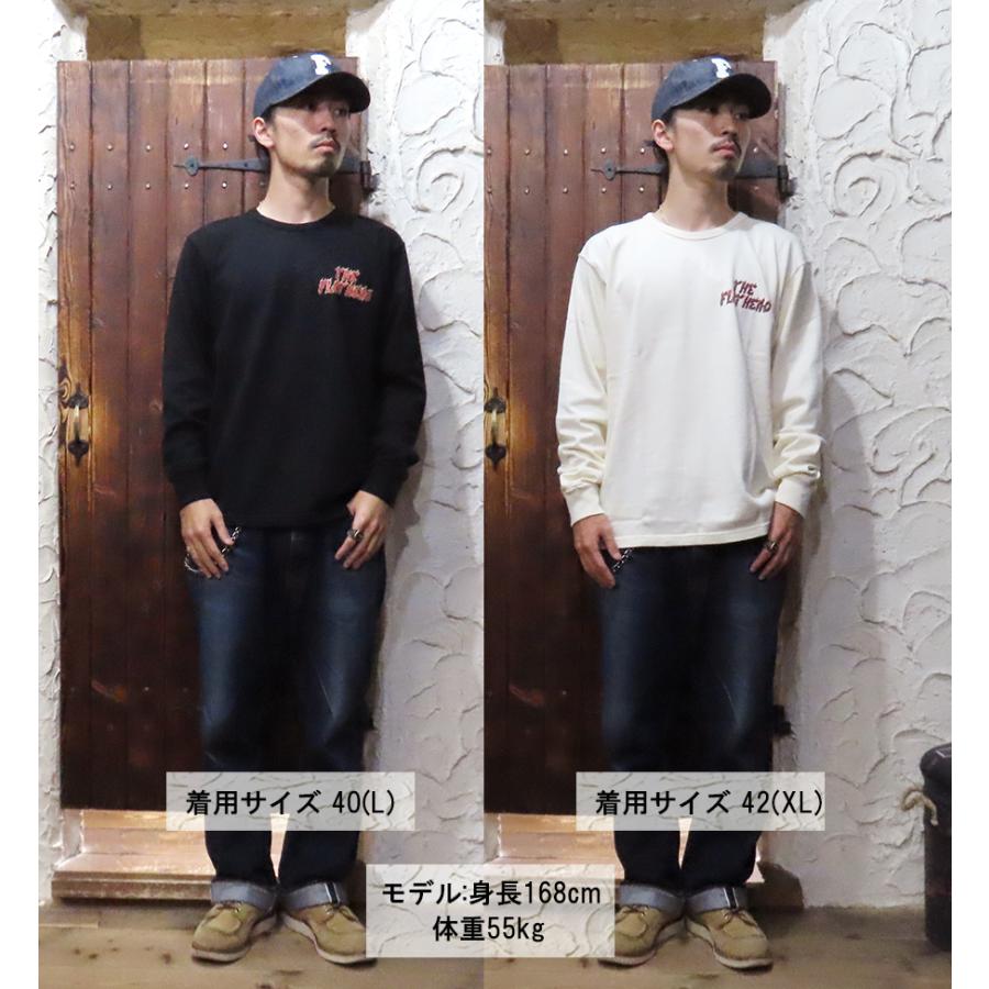 フラットヘッド　ロンT S バイカー　アメカジ　ブラック The Flat Head（フラッドヘッド） フラットヘッド Tシャツ FN-TML-103