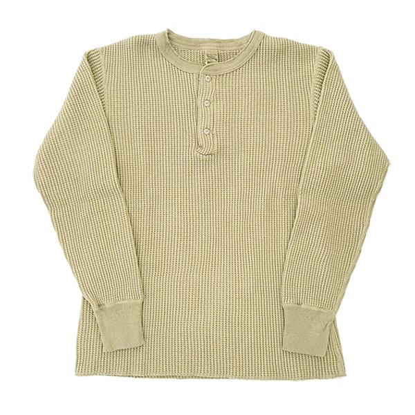 UES（ウエス） ビッグワッフル ヘンリーネックTシャツ 66BW ロンT