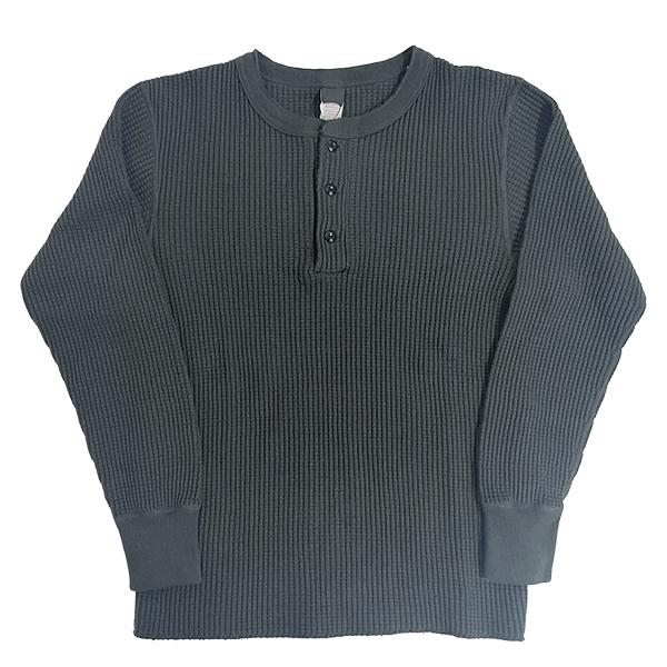 UES（ウエス） ビッグワッフル ヘンリーネックTシャツ 66BW サーマル