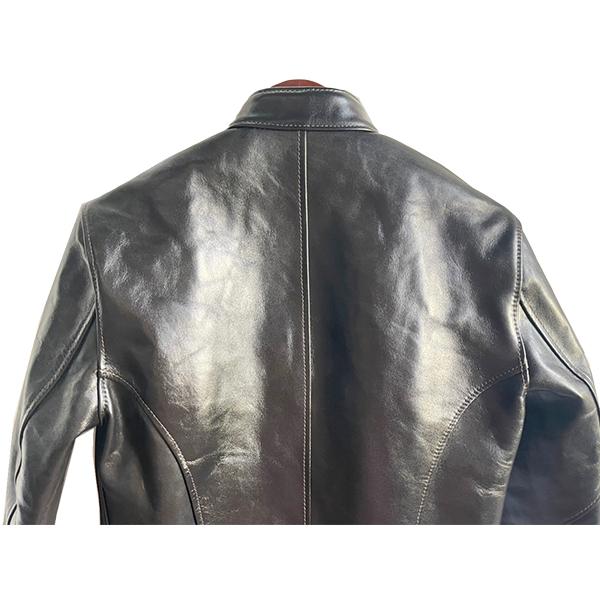 Y'2 LEATHER　レザー シングルライダース　 L 牛革　グレー Y'2 LEATHER ワイツーレザー レザージャケット シングル