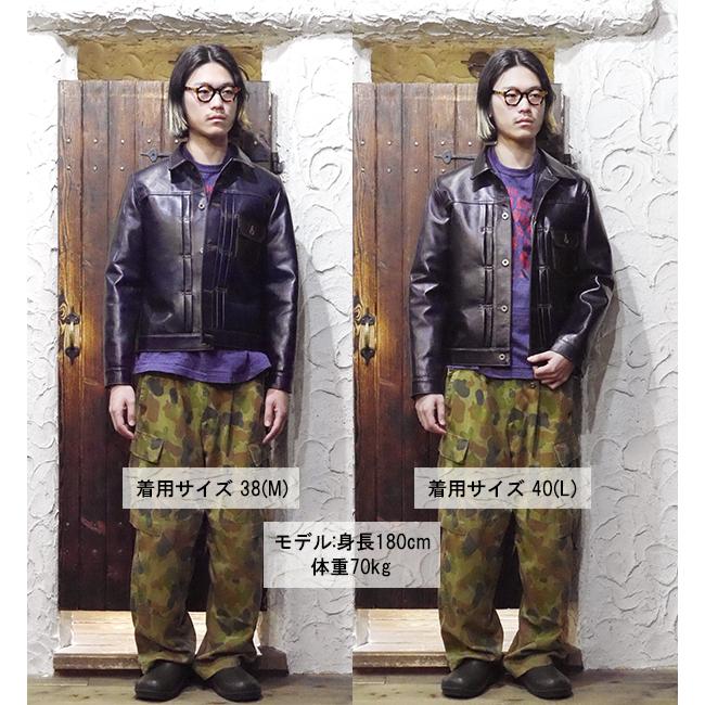 Y'2 LEATHER ワイツーレザー Gジャン INDIGO HORSE 1st Type IB Y'2 LEATHER ワイツーレザー Gジャン INDIGO HORSE 1st Type IB