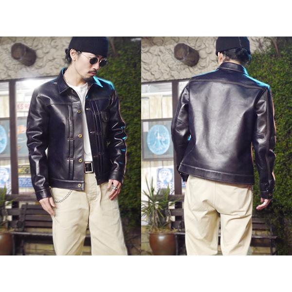 Y'2 LEATHER ワイツーレザー Gジャン INDIGO HORSE 1st Type IB Y'2 LEATHER ワイツーレザー Gジャン INDIGO HORSE 1st Type IB