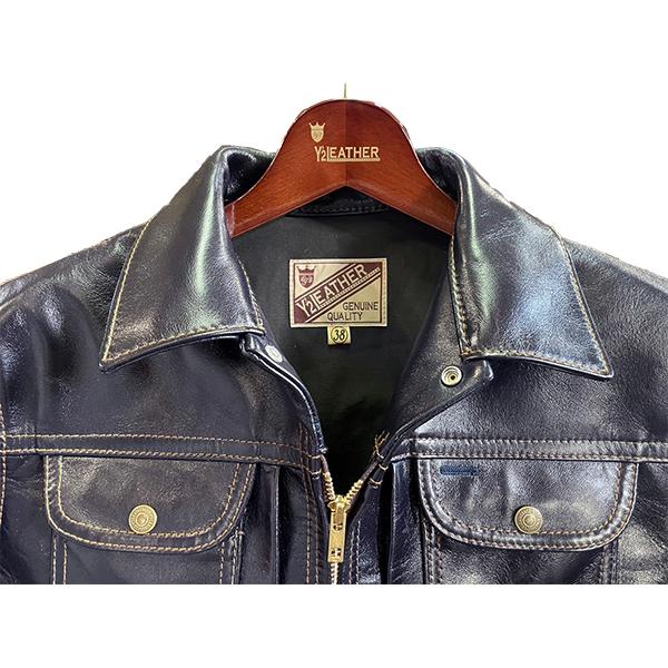Y'2 LEATHER ワイツーレザー フライトジャケット IB-161 INDIGO