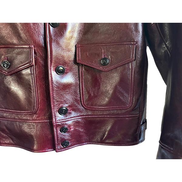 Y'2 LEATHER ワイツーレザー コサックジャケット LB-143 チェリー ANILINE HORSE COSSACK JACKET アニリンホース アウター 馬革 新作 アメカジ バイカー |  | 06