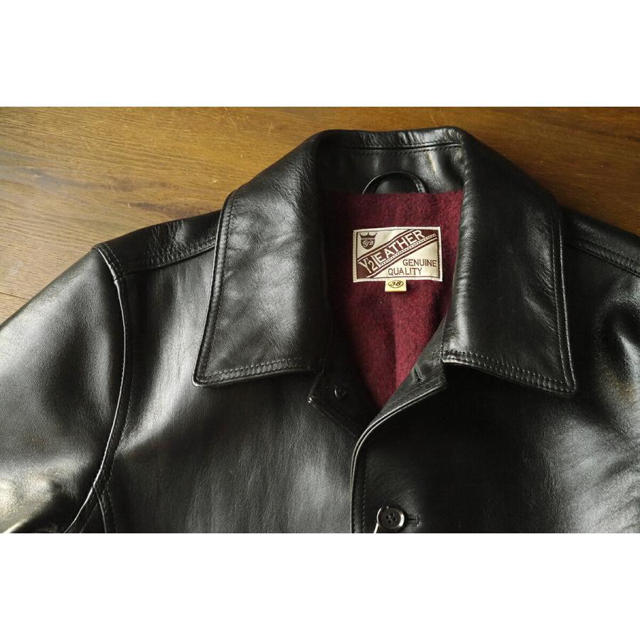 Y'2 LEATHER ワイツーレザー ショップコート LC-98 ANILINE HORSE SHOP COAT アニリンホース レザー コート  ワークコート ジャケット