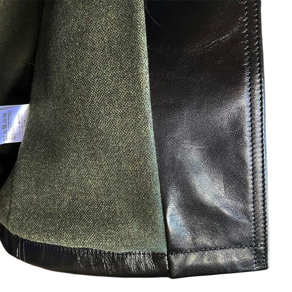 ジャケット・アウター Vtg TENDERROIN horse leather combi coat Y'2 LEATHER ワイツーレザー ショップコート LC-98 ANILINE HORSE SHOP