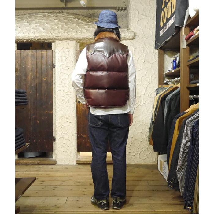 Y'2 LEATHER ワイツーレザー ダウンベスト OV-01-M オイルソフト