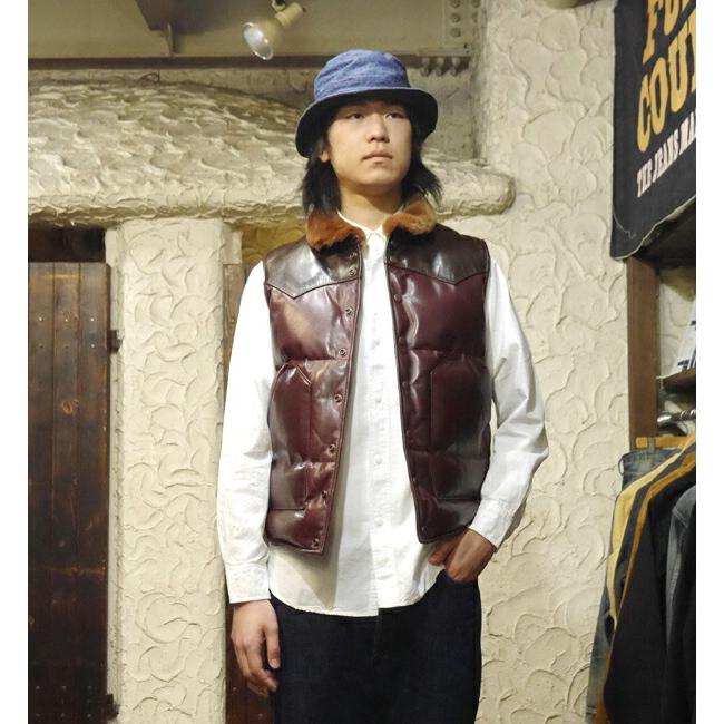 Y'2 LEATHER ワイツーレザー ダウンベスト OV-01-M オイルソフト