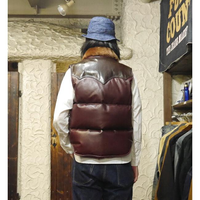 Y'2 LEATHER ワイツーレザー ダウンベスト OV-01-M オイルソフト