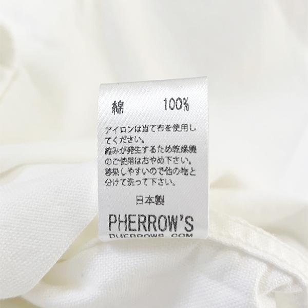 フェローズ PHERROW'S シャツ 長袖 PBD1 ボタンダウン BDシャツ オックスフォード コットン 綿 ワークシャツ シンプル アメカジ 定番 無地 日本製 メンズ | Pherrow's | 21
