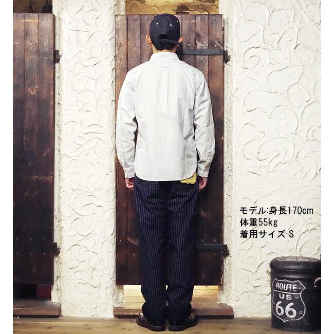 フェローズ PHERROW'S シャツ 長袖 PBD1 ボタンダウン BDシャツ オックスフォード コットン 綿 ワークシャツ シンプル アメカジ 定番 無地 日本製 メンズ | Pherrow's | 07
