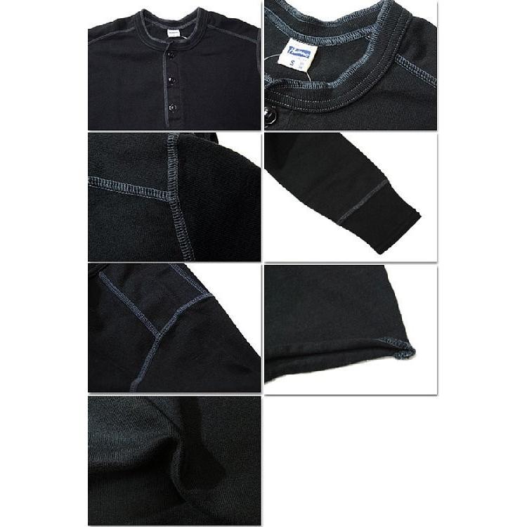 フェローズ Pherrow's ロンT PCT2 黒 ブラック ヘンリーネック Tシャツ 長袖 無地 カットソー 綿 TEE ロングセラー ヴィンテージ アメカジ メンズ 定番 | Pherrow's | 02