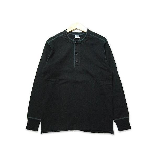 フェローズ Pherrow's ロンT PCT2 黒 ブラック ヘンリーネック Tシャツ 長袖 無地 カットソー 綿 TEE ロングセラー ヴィンテージ アメカジ メンズ 定番 | Pherrow's | 05
