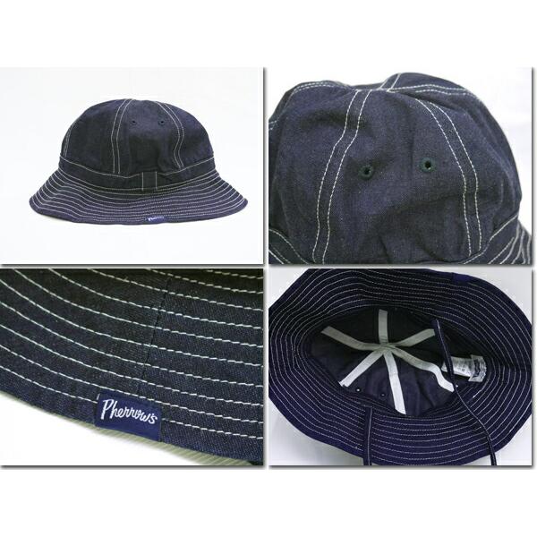 帽子 PHERROW'S / denim hunting 13.5oz Denim Work Cap in Indigo – Blue Owl Workshop
