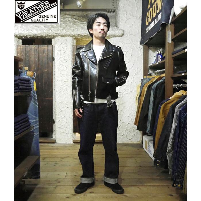 Y'2 LEATHER ワイツーレザー ダブル ライダース ジャケット PR Y'2 LEATHER ワイツーレザー ダブル ライダース ジャケット PR