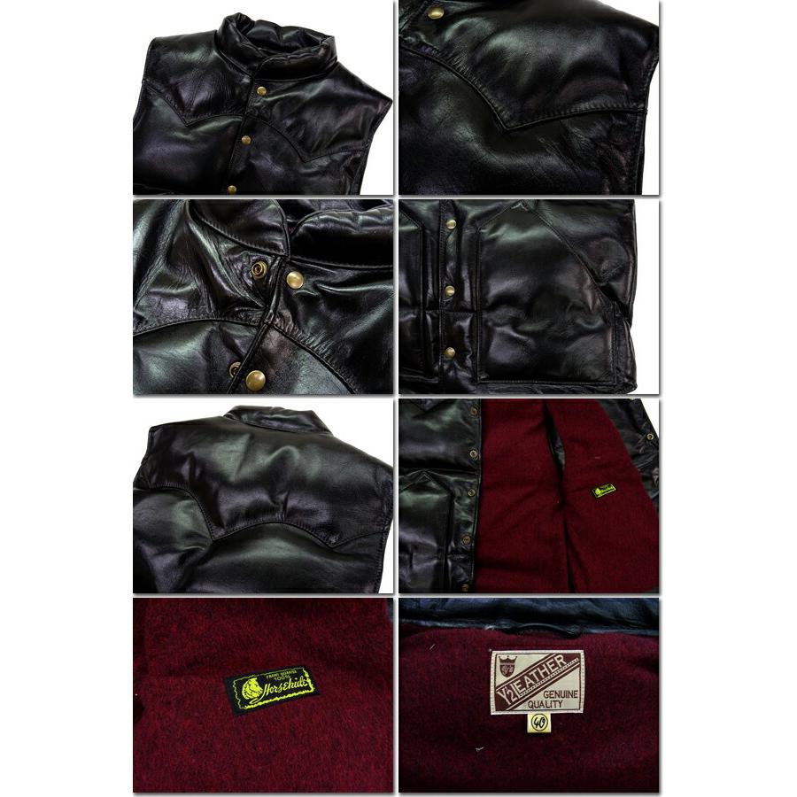 Y'2 LEATHER ワイツーレザー ダウンベスト PV-01 ヴィンテージ