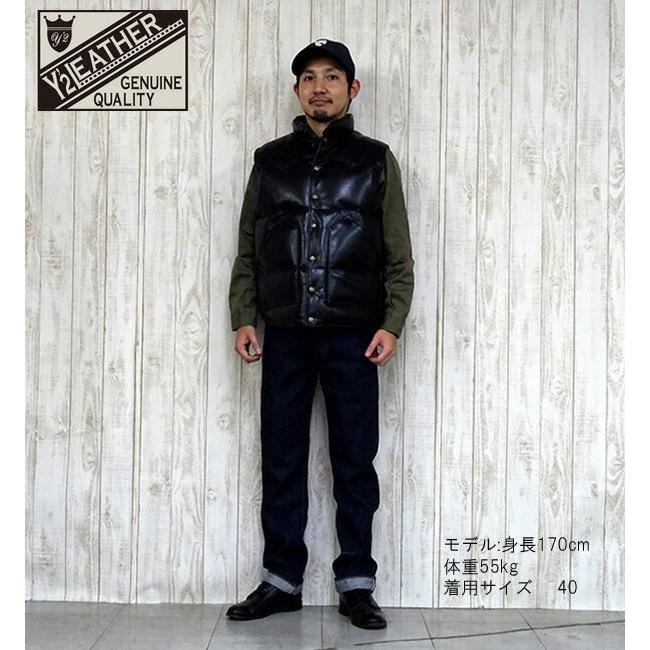 Y2LEATHER ワイツーレザー ダウンベスト 38 PV-01 Y'2 LEATHER ワイツーレザー ダウンベスト PV-01 VINTAGE HORSE