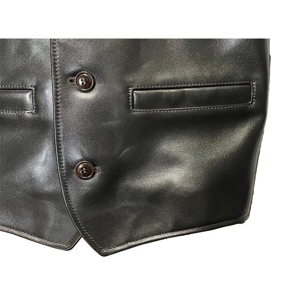 Y'2 LEATHER ワイツーレザー ワークベスト PV-02 レザー ベスト