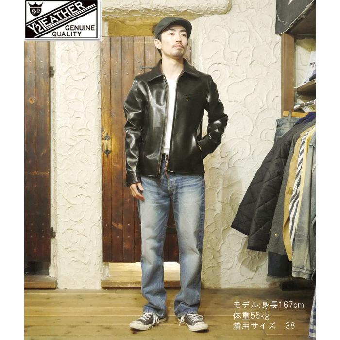 Y'2 LEATHER ワイツーレザー シングルライダース HR-42 別注