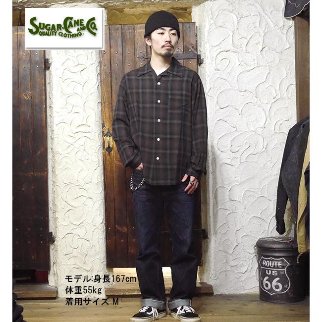 SUGAR CANE シュガーケーン オープカラーシャツ SC29120 オンブレー 
