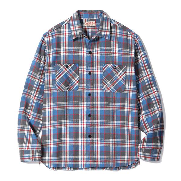 シュガーケーン長袖ネルシャツ XL SUGAR CANE sugarcane シュガーケーン ツイルワークシャツ ネルシャツ