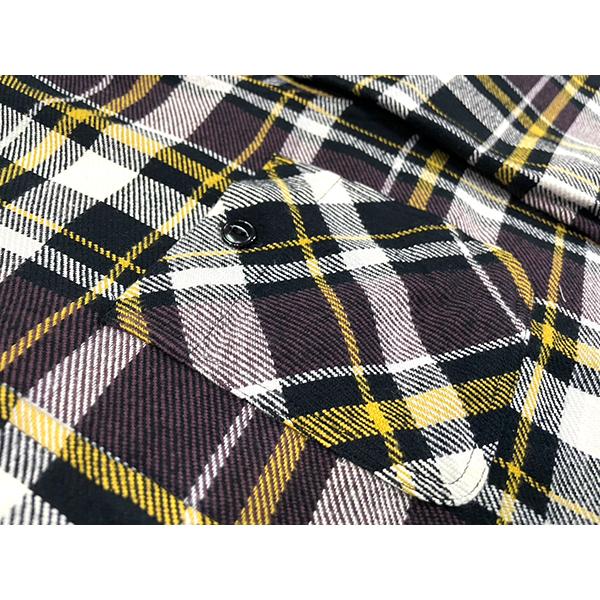 シュガーケーン　ネルシャツ　白紺チェック柄　コットン　リーバイス　アメカジ SUGAR CANE シュガーケーン ネルシャツ SC29566 TWILL CHECK WORK