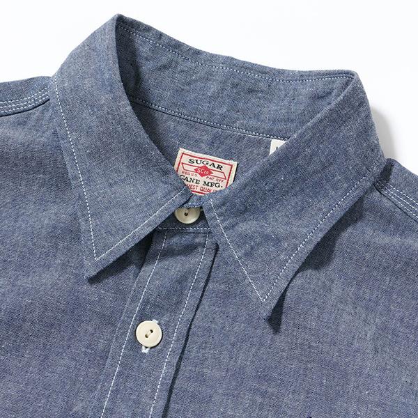 SUGAR CANE シュガーケーン シャンブレーシャツ SC39527 BLUE CHAMBRAY