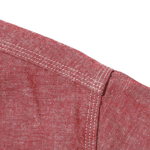 SUGAR CANE シュガーケーン レッド シャンブレーシャツ SC39703 RED