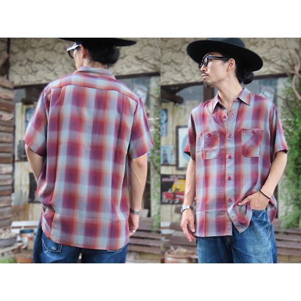 シュガーケーン SUGAR CANE ワークシャツ SC39726 半袖 RAYON TWILL CHECK WORK SHIRT チェック レーヨン ツイル ヴィンテージ アメカジ メンズ 東洋 2026年 | SUGAR CANE | 05