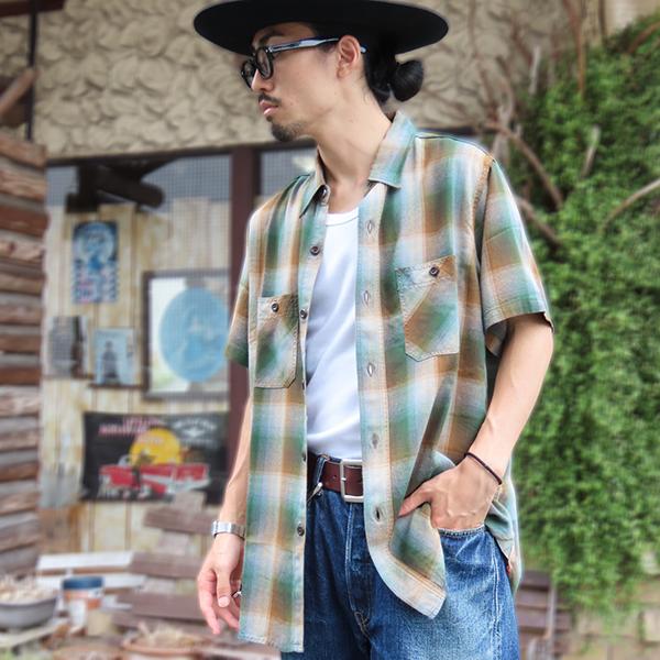 シュガーケーン SUGAR CANE ワークシャツ SC39726 半袖 RAYON TWILL CHECK WORK SHIRT チェック レーヨン ツイル ヴィンテージ アメカジ メンズ 東洋 2026年 | SUGAR CANE | 06